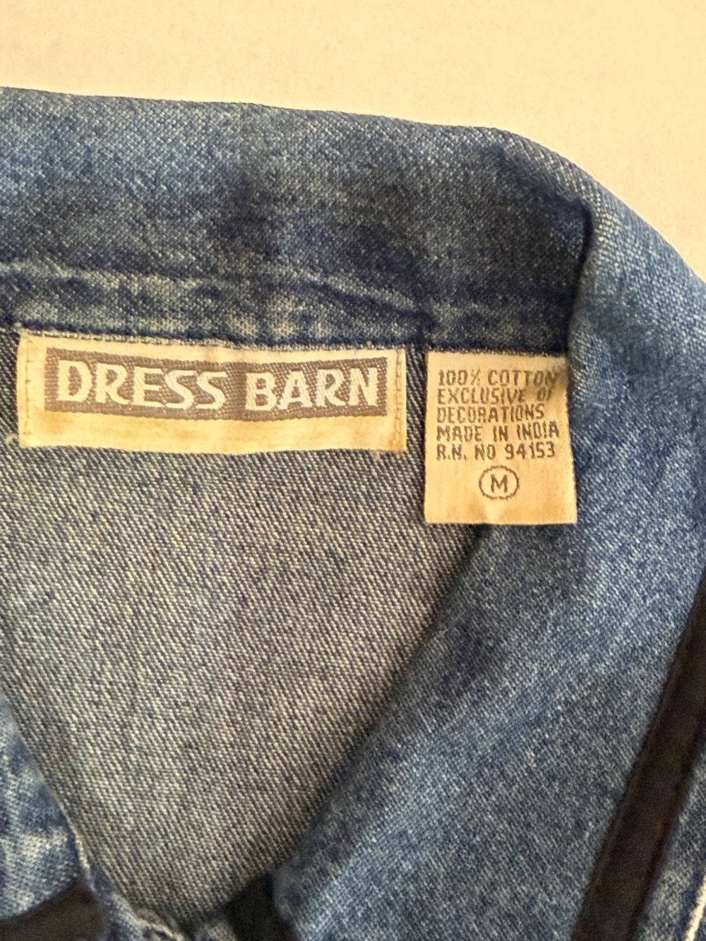 Dress Barn Denim Vest size Medium - Picture 9 of 9